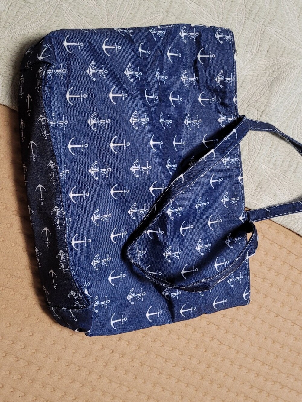 💚Free In Any Bundle Over $10 Navy Anchor Print  Tote Bag